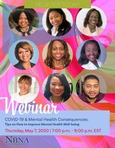 National Black Nurses Association and the Black Nurses Association, Miami Celebrate National Nurses Week, May 6-12, 2020 with Free Webinar: COVID-19 & Mental Health Consequences